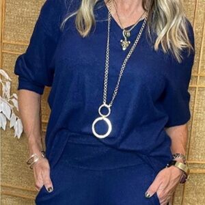 Cabi Cuddle Tee in Royal Blue